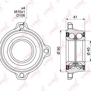 Подшипник задней ступицы