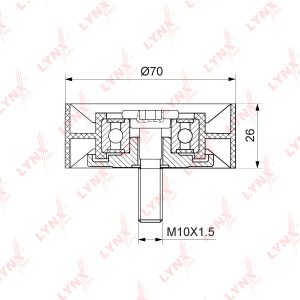 Ролик дополнительный руч. ремня