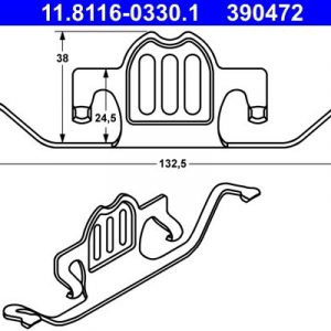 Пружина заднего суппорта