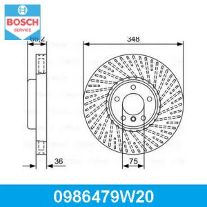 Диск тормозной передний вентилируемый правый