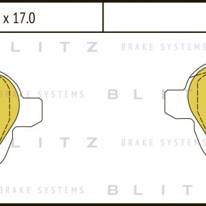 Колодки тормозные задние дисковые к-кт