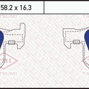 Колодки тормозные задние дисковые к-кт
