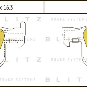 Колодки тормозные задние дисковые к-кт