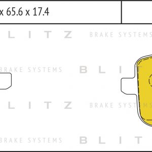 Колодки тормозные задние дисковые к-кт