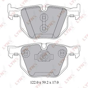 Колодки тормозные задние дисковые к-кт