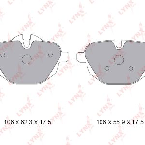 Колодки тормозные задние дисковые к-кт