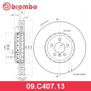 Диск тормозной передний вентилируемый левый