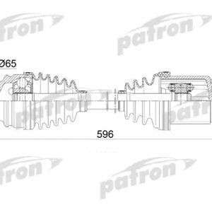 Полуось передняя левая