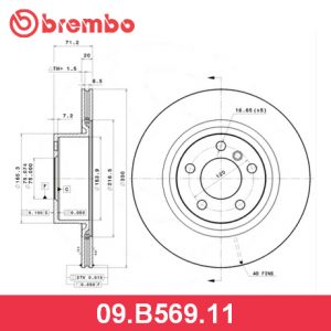 Диск тормозной задний