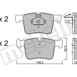 Колодки тормозные передние к-кт