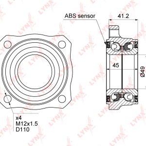 Подшипник задней ступицы