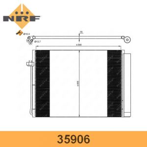 Радиатор кондиционера (конденсер)