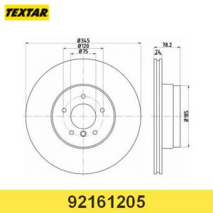 Диск тормозной задний