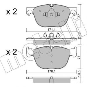 Колодки тормозные передние к-кт