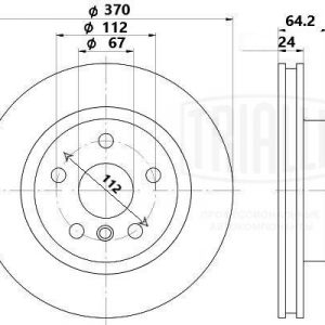 Диск тормозной задний