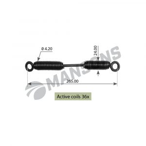 Пружина возвратная тормозных колодок