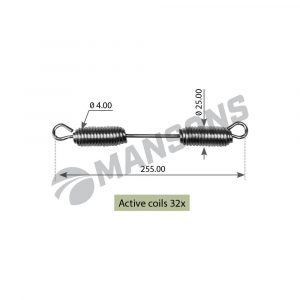 Пружина возвратная тормозных колодок
