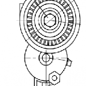 Ролик-натяжитель ручейкового ремня