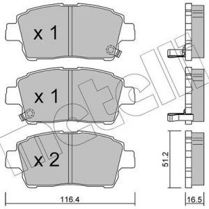 Колодки тормозные передние к-кт