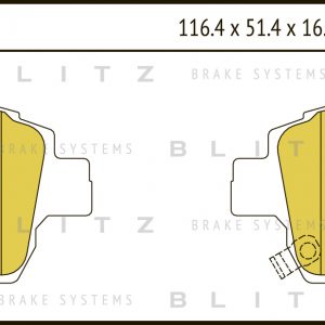 Колодки тормозные передние к-кт