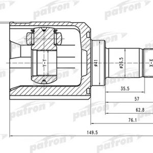 ШРУС внутренний передний