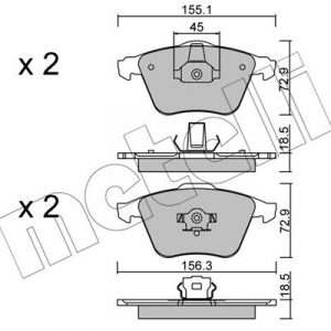 Колодки тормозные передние к-кт