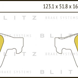 Колодки тормозные задние дисковые к-кт