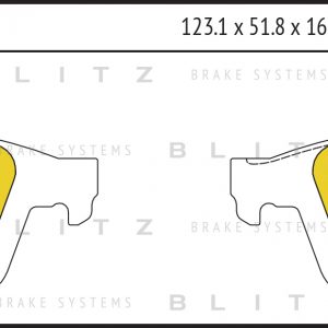 Колодки тормозные задние дисковые к-кт