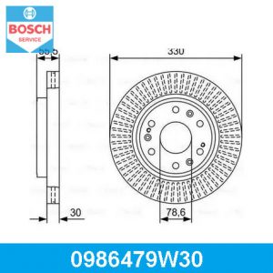 Диск тормозной передний вентилируемый