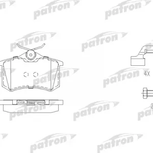 Колодки тормозные задние дисковые к-кт