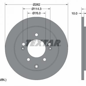 Диск тормозной задний