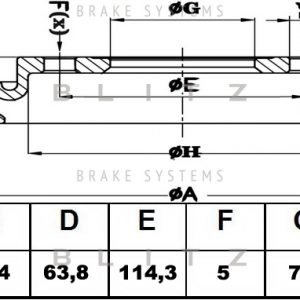 Диск тормозной задний