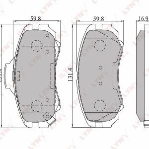 Колодки тормозные передние к-кт