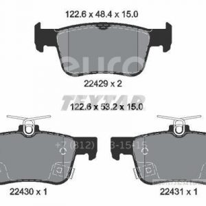 Колодки тормозные задние дисковые к-кт