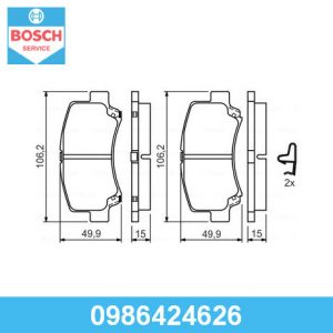 Колодки тормозные передние к-кт