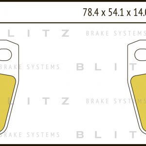 Колодки тормозные задние дисковые к-кт