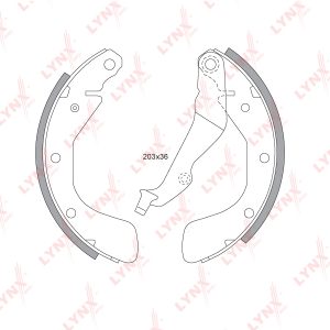 Колодки барабанные к-кт