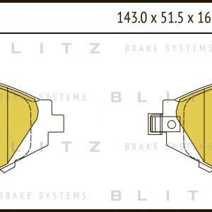 Колодки тормозные передние к-кт