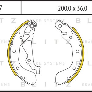 Колодки барабанные к-кт