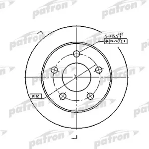 Диск тормозной задний