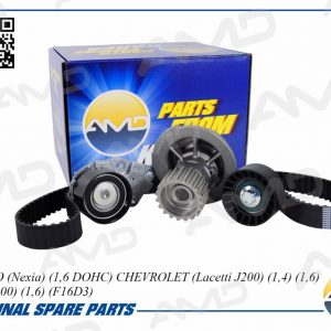 Насос водяной (помпа) + к-кт ремня ГРМ