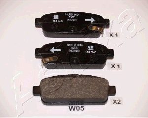 Колодки тормозные задние дисковые к-кт