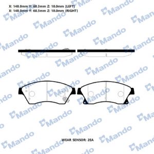 Колодки тормозные передние к-кт