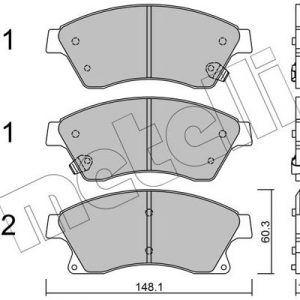 Колодки тормозные передние к-кт