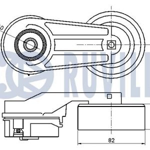 Ролик-натяжитель ручейкового ремня