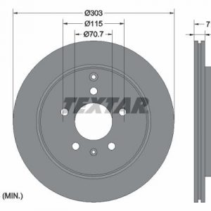 Диск тормозной задний