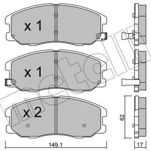 Колодки тормозные передние к-кт