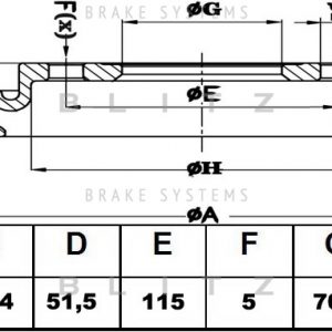 Диск тормозной передний вентилируемый