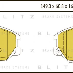 Колодки тормозные передние к-кт