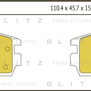 Колодки тормозные задние дисковые к-кт